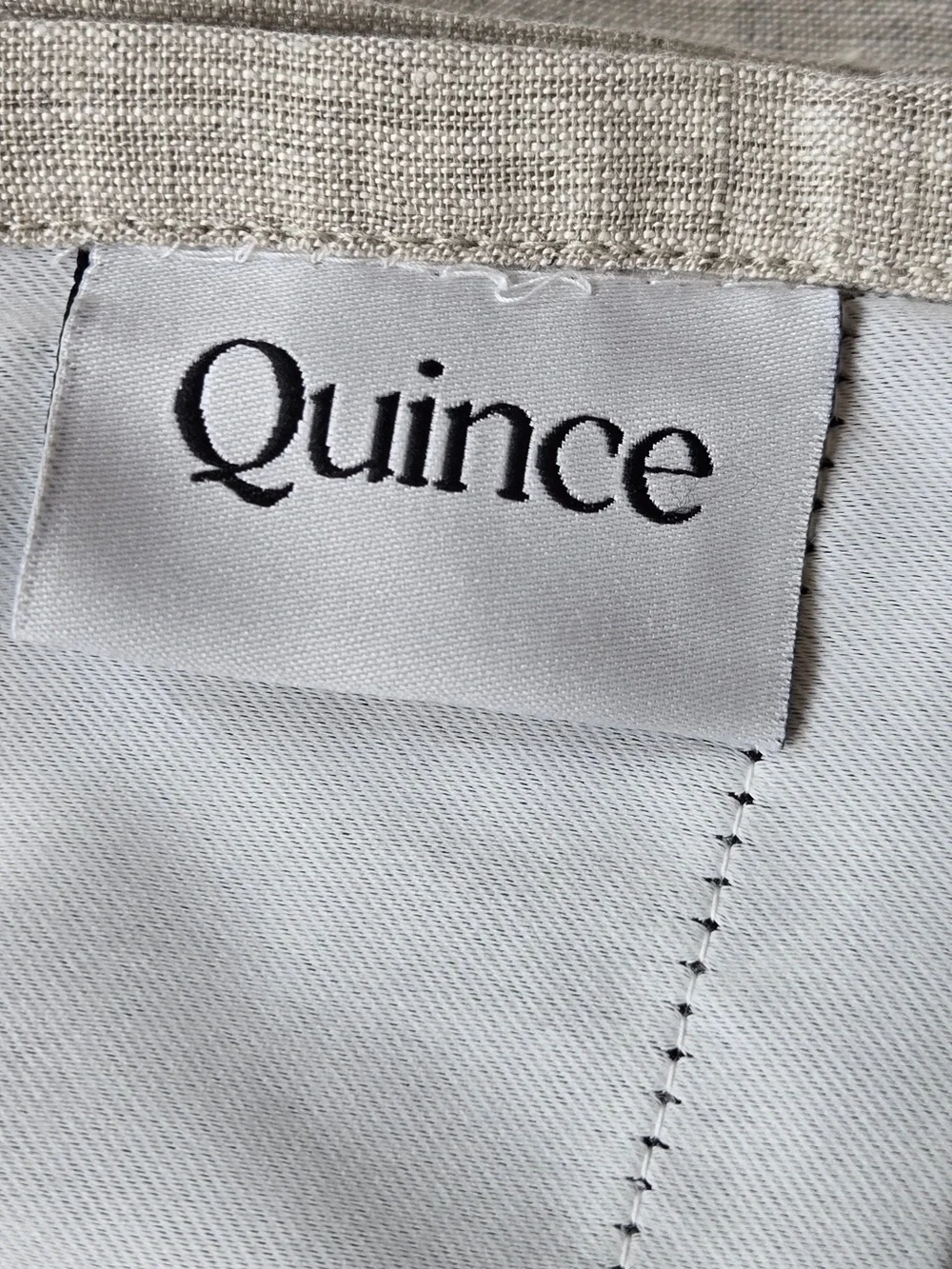 NWT QUINCE Set Of 2 48x84 European Linen True Blackout Curtains Flax 9497